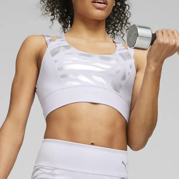 Bustieră pentru femei Puma Nova Shine Mid Impact Eversculpt Lavender photo 3 Bustieră pentru femei Puma Nova Shine Mid Impact Eversculpt Lavender photo 3