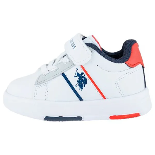 Adidași pentru băieți U.S. Polo Assn. 3W TRAVIS JR 3PR Primăvară - vară/ White photo 3