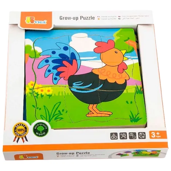 Puzzle VIGA Петух 3+/ Количество деталей: 21 photo 3