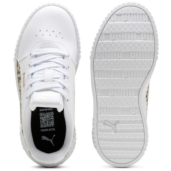 Кеды для девочек Puma Carina 2.0 Animal Update Ps Белый photo 6