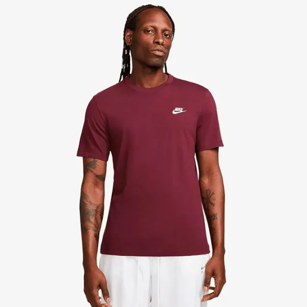 Tricou pentru bărbați Nike M NSW CLUB TEE 100% bumbac/ Dark Red photo 2