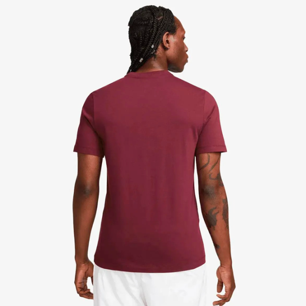 Tricou pentru bărbați Nike M NSW CLUB TEE 100% bumbac/ Dark Red photo 3
