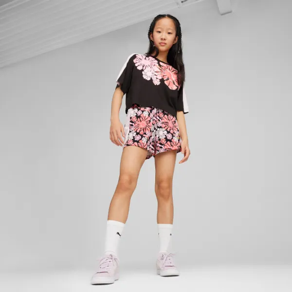 Tricou pentru fete Puma T7 Snflr Graphic Tee G 122 - 128 cm / Black photo 5 Tricou pentru fete Puma T7 Snflr Graphic Tee G 122 - 128 cm / Black photo 5