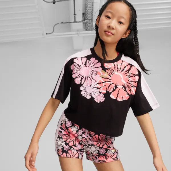 Футболка для девочек Puma T7 Snflr Graphic Tee G 147 - 152 см / Черный photo 3 Футболка для девочек Puma T7 Snflr Graphic Tee G 147 - 152 см / Черный photo 3