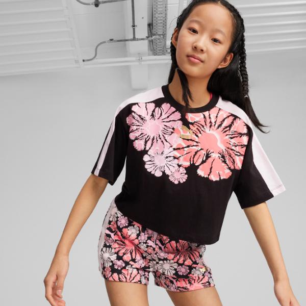 Футболка для девочек Puma T7 Snflr Graphic Tee G 147 - 152 см / Черный photo 3 Футболка для девочек Puma T7 Snflr Graphic Tee G 147 - 152 см / Черный photo 3