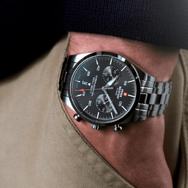 Ceas de mână pentru bărbați Swiss Military SM34090.01 Cuarț/ 43 mm photo 3