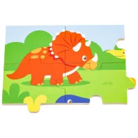 Puzzle VIGA Dinozauri 2+/ Numărul de piese: 16 photo 3