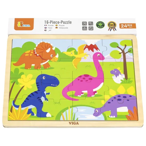 Puzzle VIGA Деревянный 2+/ Количество деталей: 16 photo 4