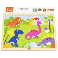 Puzzle VIGA Dinozauri 2+/ Numărul de piese: 16 photo 4