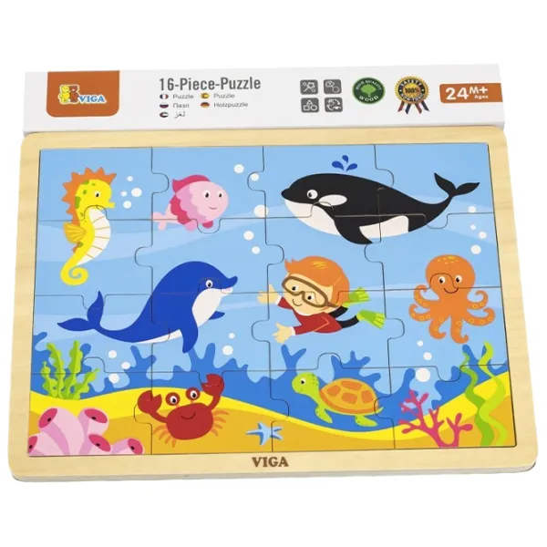 Puzzle VIGA Океан 2+/ Количество деталей: 16 photo 4