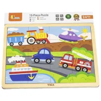 Puzzle VIGA Transport 2+/ Количество деталей: 16 photo 4