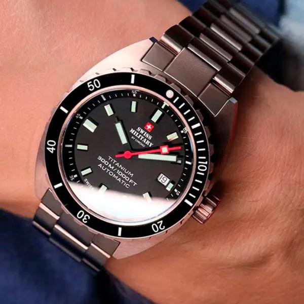 Ceas de mână pentru bărbați Swiss Military SMA34100.01 Mecanic/ 42 mm photo 3 Ceas de mână pentru bărbați Swiss Military SMA34100.01 Mecanic/ 42 mm photo 3