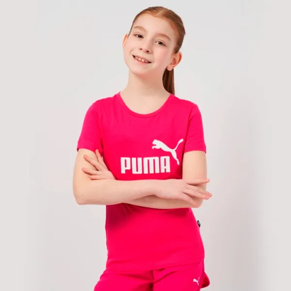 Tricou pentru fete Puma Graphics Color Shift Tee G 134 - 140 cm / Pink photo 3
