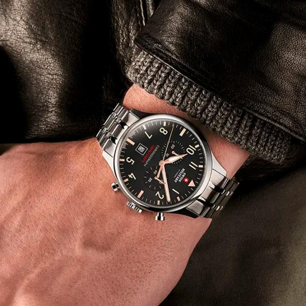 Ceas de mână pentru bărbați Swiss Military SM34098.04 Cuarț/ 42 mm photo 2 Ceas de mână pentru bărbați Swiss Military SM34098.04 Cuarț/ 42 mm photo 2