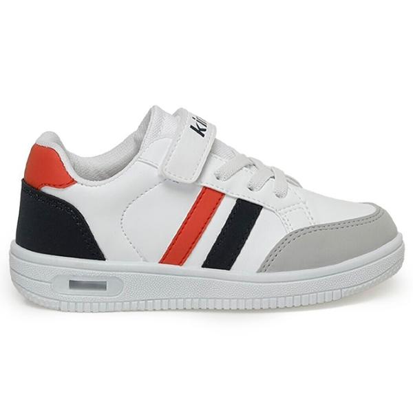 Adidași pentru băieți Kinetix 3F MALIBU PU BOY 3PR Primăvară - vară/ White photo 2