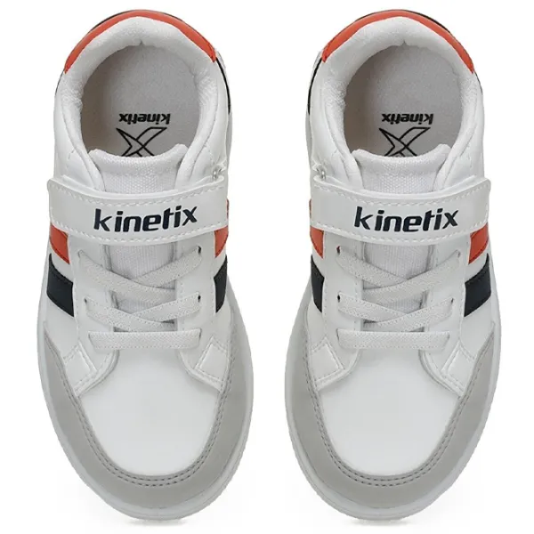 Adidași pentru băieți Kinetix 3F MALIBU PU BOY 3PR Primăvară - vară/ White photo 5