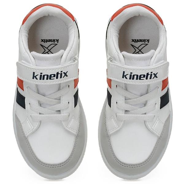 Adidași pentru băieți Kinetix 3F MALIBU PU BOY 3PR Primăvară - vară/ White photo 5