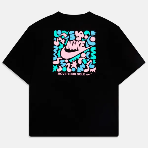 Футболка для девочек Nike Sportswear Boxy T-Shirt  / Черный photo 2 Футболка для девочек Nike Sportswear Boxy T-Shirt  / Черный photo 2