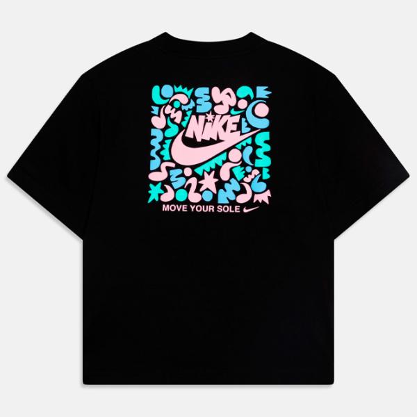 Футболка для девочек Nike Sportswear Boxy T-Shirt  / Черный photo 2 Футболка для девочек Nike Sportswear Boxy T-Shirt  / Черный photo 2
