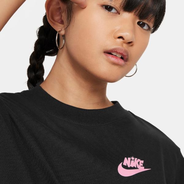 Футболка для девочек Nike Sportswear Boxy T-Shirt  / Черный photo 5 Футболка для девочек Nike Sportswear Boxy T-Shirt  / Черный photo 5