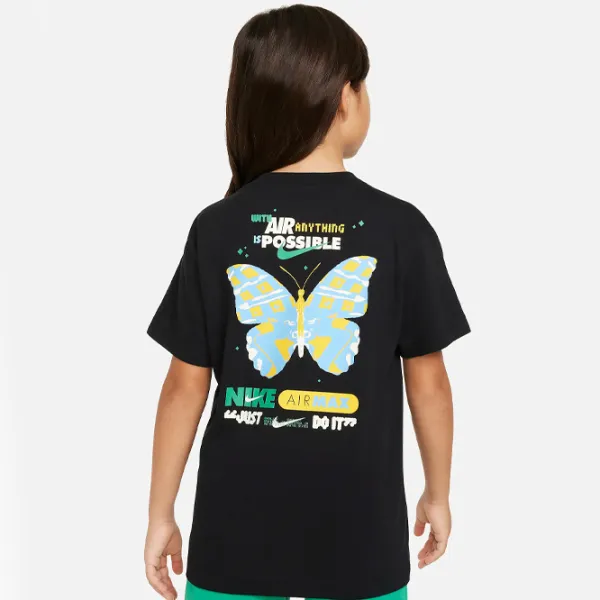 Футболка для девочек Nike Sportswear Tee Max Butterfly  / Черный photo 3 Футболка для девочек Nike Sportswear Tee Max Butterfly  / Черный photo 3