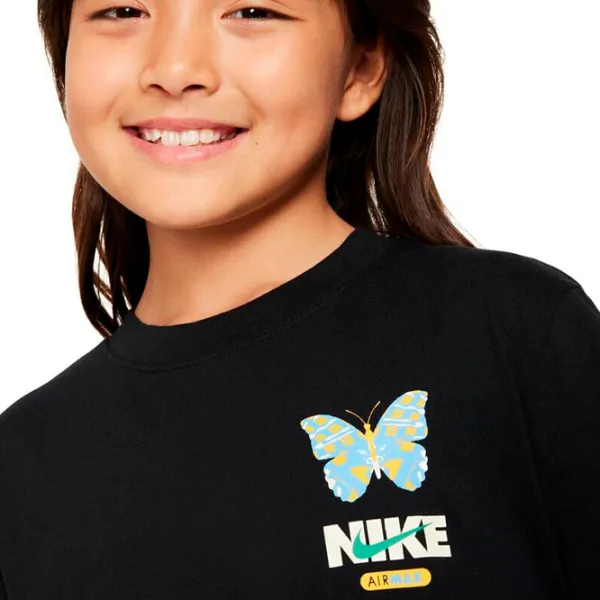 Футболка для девочек Nike Sportswear Tee Max Butterfly  / Черный photo 4 Футболка для девочек Nike Sportswear Tee Max Butterfly  / Черный photo 4