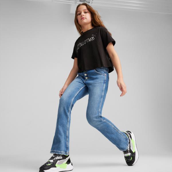 Футболка для девочек Puma Ess+ Blossom Short Tee G 122 - 128 см / Черный photo 5