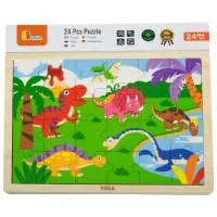 Puzzle VIGA Dinozauri 2+/ Numărul de piese: 24 photo 4