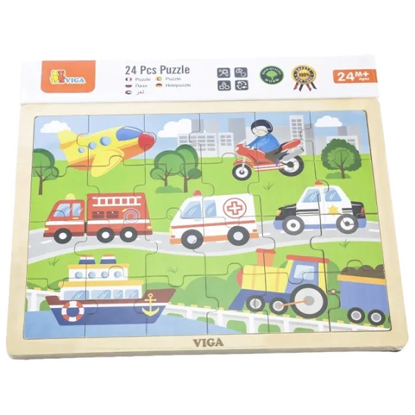 Puzzle 2D VIGA Vehicule în oraș 2+/ Numărul de piese: 24 photo 4 Puzzle 2D VIGA Vehicule în oraș 2+/ Numărul de piese: 24 photo 4