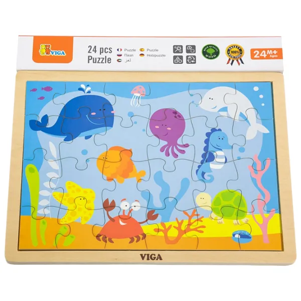 Puzzle 2D VIGA Oceanul 2+/ Numărul de piese: 24 photo 2