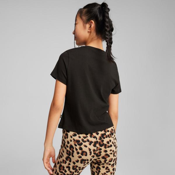 Tricou pentru fete Puma Ess+ Animal Knotted Tee G 122 - 128 cm / Black photo 4 Tricou pentru fete Puma Ess+ Animal Knotted Tee G 122 - 128 cm / Black photo 4