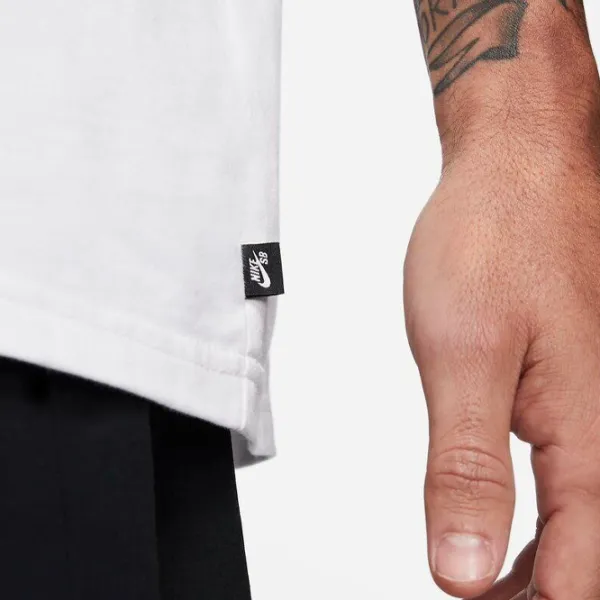 Tricou pentru bărbați Nike M Nk Sb Tee Essentials 100% bumbac/ White photo 2