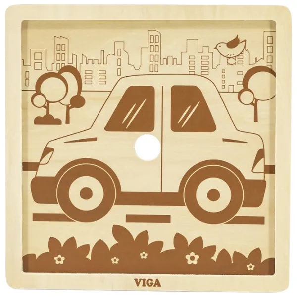 Puzzle VIGA Mașinuța 2+/ Numărul de piese: 9 photo 2