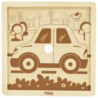 Puzzle VIGA Машинка 2+/ Количество деталей: 9 photo 2