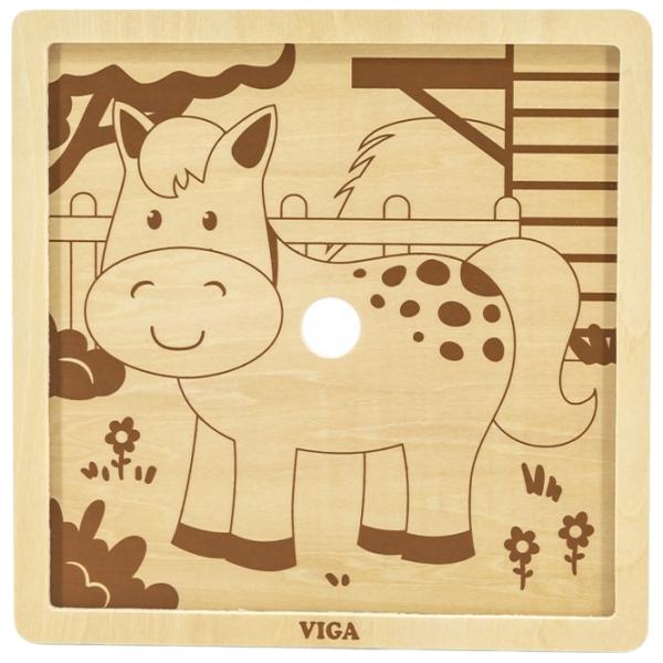 Puzzle VIGA Cal 2+/ Numărul de piese: 9 photo 2