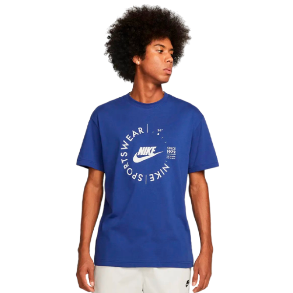 Tricou pentru bărbați Nike M Nsw Spu SS Tee 59% bumbac, 41% poliester/ Blue photo 4