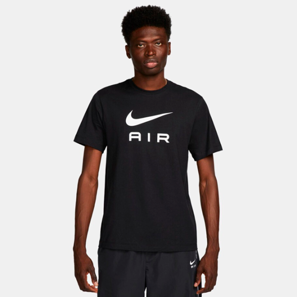 Tricou pentru bărbați Nike Shirt Sportswear Air Hybrid 100% bumbac/ Black photo 2