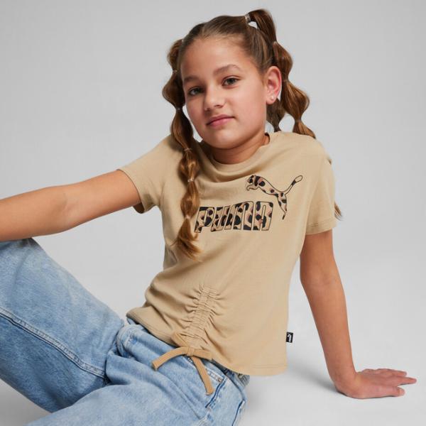 Футболка для девочек Puma Ess+ Animal Knotted Tee G 134 - 140 см / Бежевый photo 3 Футболка для девочек Puma Ess+ Animal Knotted Tee G 134 - 140 см / Бежевый photo 3