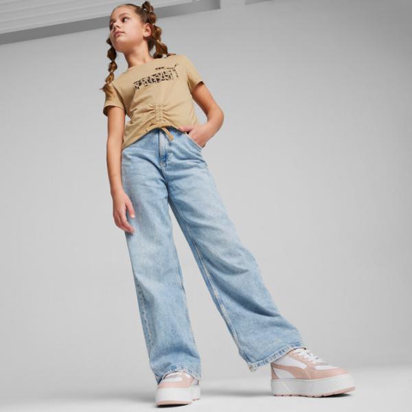 Футболка для девочек Puma Ess+ Animal Knotted Tee G 134 - 140 см / Бежевый photo 5 Футболка для девочек Puma Ess+ Animal Knotted Tee G 134 - 140 см / Бежевый photo 5