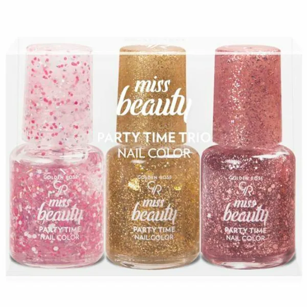 Лак для ногтей Golden Rose Miss Beauty Party Time Trio Разноцветный photo 2