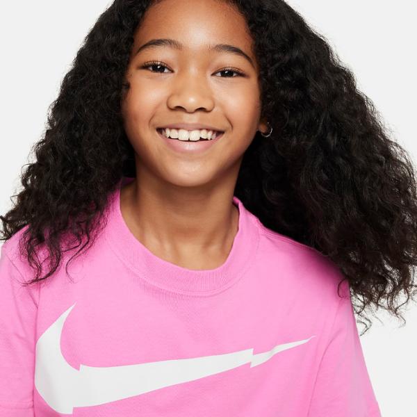 Футболка для девочек Nike Sportswear Girls' T-Shirt  / Розовый photo 3 Футболка для девочек Nike Sportswear Girls' T-Shirt  / Розовый photo 3