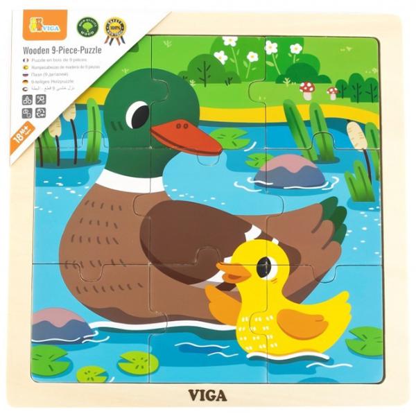 Puzzle VIGA Rățuște 1.5+/ Numărul de piese: 9 photo 2 Puzzle VIGA Rățuște 1.5+/ Numărul de piese: 9 photo 2