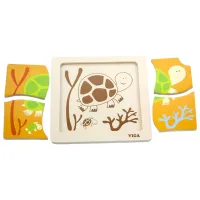 Puzzle VIGA Черепаха 1.5+/ Количество деталей: 4 photo 2
