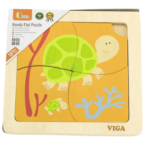 Puzzle VIGA Черепаха 1.5+/ Количество деталей: 4 photo 3