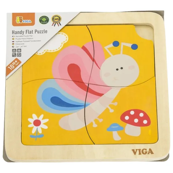 Puzzle VIGA Бабочка 1.5+/ Количество деталей: 4 photo 3