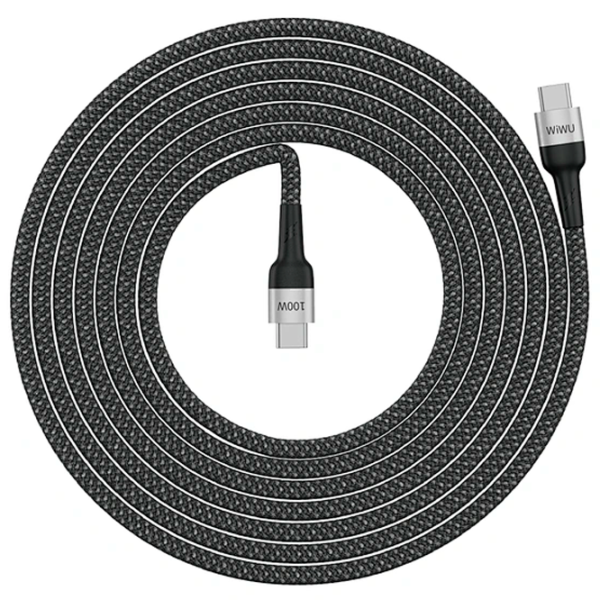 Кабель для телефона City Wowen WIWU USB Type-C + USB Type-C 1.5 м/ Черный photo 3