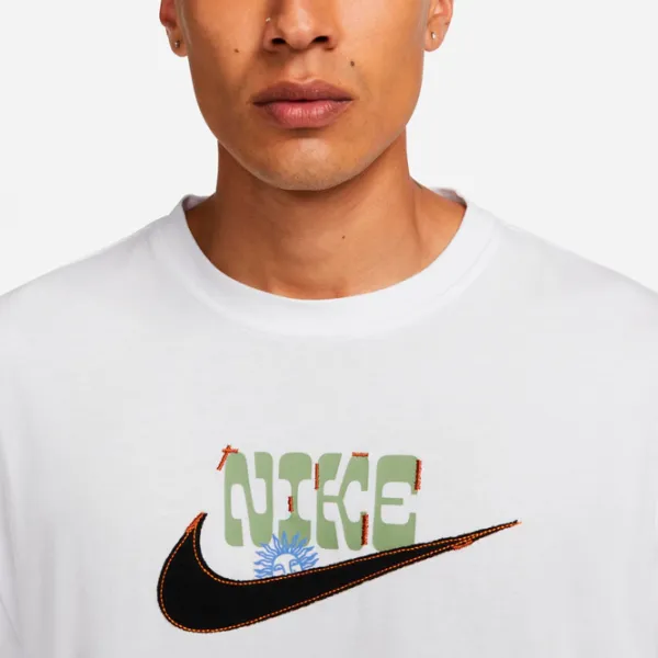 Футболка для мужчин Nike Shirt Sportswear Sole Craft 100% хлопок/ Белый photo 4