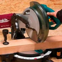 Fierăstrău pentru tăieri înclinate Makita MLS100N 255 mm/ Blue photo 8
