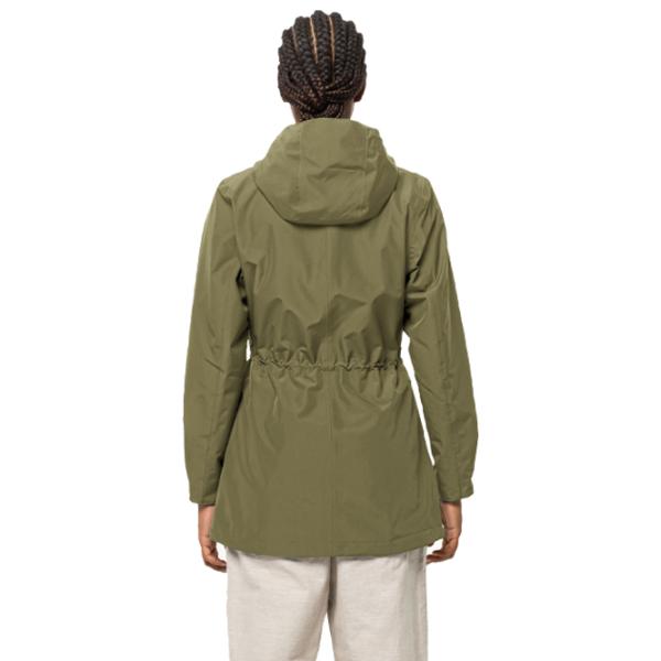 Ветровка для женщин Jack Wolfskin Dakar Parka W Демисезон/ Зелёный photo 3