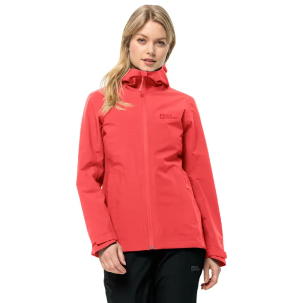 Ветровка для женщин Jack Wolfskin Robury 2L Jkt W Демисезон/ Красный photo 2